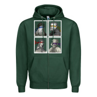 Sports Green Ninja Artists Leonardo Donatello Raphael Michelangelo Parody Renaissan Zipper Hoodie - trangStudio
