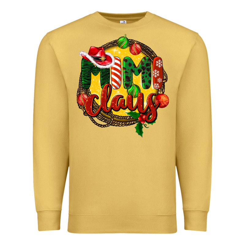 Mimi Claus Christmas Premium Sweatshirt by BarkalooDesign | Teevron