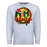 Heather Grey mimi claus christmas Premium Sweatshirt - BarkalooDesign