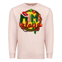 Pale Pink mimi claus christmas Premium Sweatshirt - BarkalooDesign