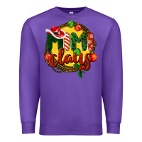 Purple mimi claus christmas Premium Sweatshirt - BarkalooDesign