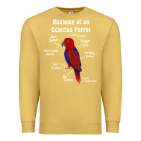 Antique Gold Anatomy of a female Eclectus Parrot Premium Sweatshirt - trangStudio