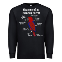 Black Anatomy of a female Eclectus Parrot Premium Sweatshirt - trangStudio