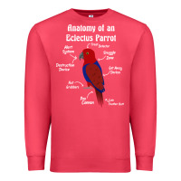Cardinal Anatomy of a female Eclectus Parrot Premium Sweatshirt - trangStudio