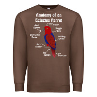 Chestnut Anatomy of a female Eclectus Parrot Premium Sweatshirt - trangStudio