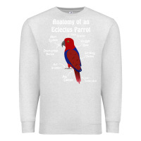 Oatmeal Heather Anatomy of a female Eclectus Parrot Premium Sweatshirt - trangStudio