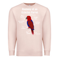 Pale Pink Anatomy of a female Eclectus Parrot Premium Sweatshirt - trangStudio
