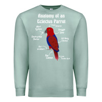 Seafoam Anatomy of a female Eclectus Parrot Premium Sweatshirt - trangStudio