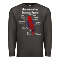 Smoke Anatomy of a female Eclectus Parrot Premium Sweatshirt - trangStudio