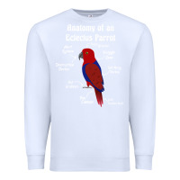 White Anatomy of a female Eclectus Parrot Premium Sweatshirt - trangStudio