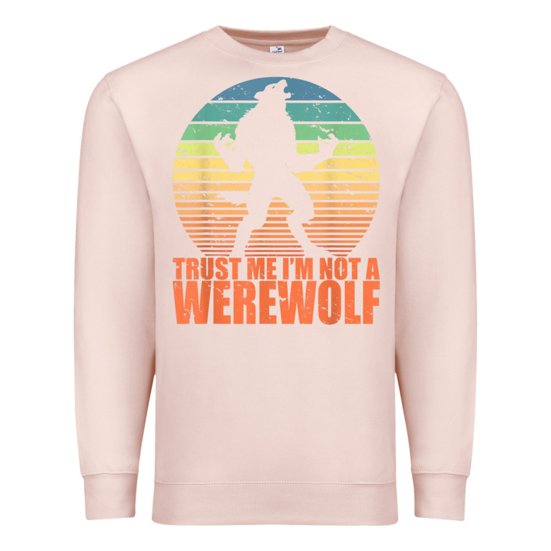 Trust Me I'm Not A Werewolf Men Boys Halloween Costume Premium Sweatshirt by trangStudio | Teevron
