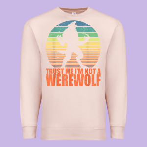 Trust Me I'm Not A Werewolf Men Boys Halloween Costume Premium Sweatshirt Designed By Trangstudio