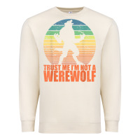 Sandshell trust me i'm not a werewolf men boys halloween costume Premium Sweatshirt - trangStudio