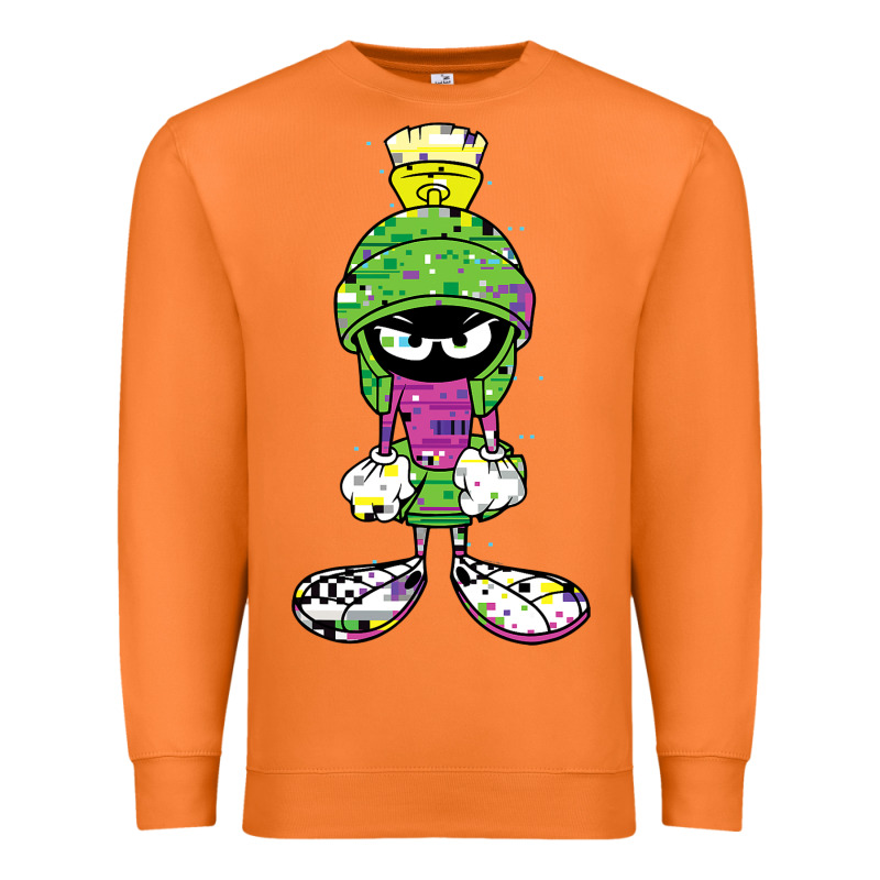 Marvin The Martian Glitch Premium Sweatshirt by trangStudio | Teevron