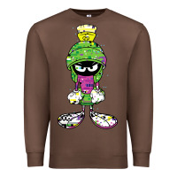 Chestnut Marvin The Martian Glitch Premium Sweatshirt - trangStudio
