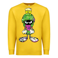 Lemon Marvin The Martian Glitch Premium Sweatshirt - trangStudio