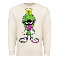 Sandshell Marvin The Martian Glitch Premium Sweatshirt - trangStudio