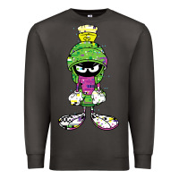 Smoke Marvin The Martian Glitch Premium Sweatshirt - trangStudio