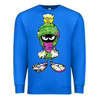 True Royal Marvin The Martian Glitch Premium Sweatshirt - trangStudio