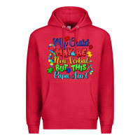Cardinal my child may be non verbal but this papa ain't Premium Hoodie - LillyAllenDesigns