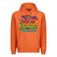Carrot my child may be non verbal but this papa ain't Premium Hoodie - LillyAllenDesigns