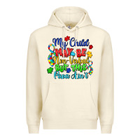 Sandshell my child may be non verbal but this papa ain't Premium Hoodie - LillyAllenDesigns