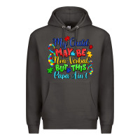 Smoke my child may be non verbal but this papa ain't Premium Hoodie - LillyAllenDesigns
