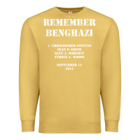 Antique Gold Remember Benghazi Patriotic For US Veteran Gift Premium Sweatshirt - trangStudio