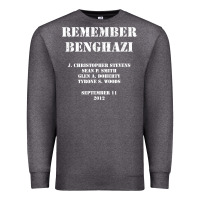 Charcoal Heather Remember Benghazi Patriotic For US Veteran Gift Premium Sweatshirt - trangStudio