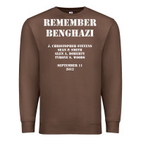 Chestnut Remember Benghazi Patriotic For US Veteran Gift Premium Sweatshirt - trangStudio