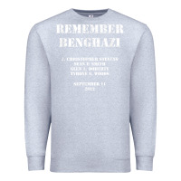 Heather Grey Remember Benghazi Patriotic For US Veteran Gift Premium Sweatshirt - trangStudio