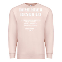 Pale Pink Remember Benghazi Patriotic For US Veteran Gift Premium Sweatshirt - trangStudio