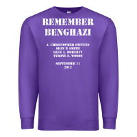 Purple Remember Benghazi Patriotic For US Veteran Gift Premium Sweatshirt - trangStudio