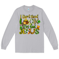 Moon Dust I don't need luck i've got Jesus Long Sleeve Tee - CowGirlArtShop