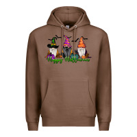 Chestnut Happy Halloween Gnome Pumpkin Premium Hoodie - RanaPortraitStore