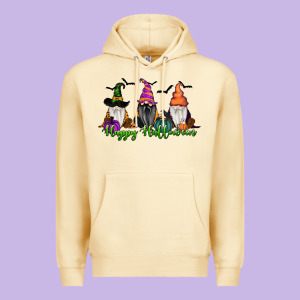 Happy Halloween Gnome Pumpkin Premium Hoodie Designed By Ranaportraitstore