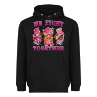 Black we fight together breast cancer gnome Heavyweight Hoodie - BarkalooDesign