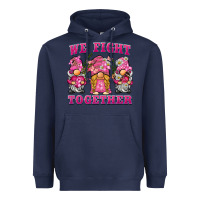 Navy we fight together breast cancer gnome Heavyweight Hoodie - BarkalooDesign