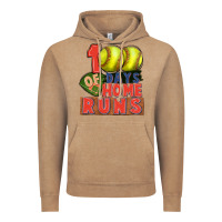 Vintage Coffee 100 days of home runs softball Vintage Hoodie - CowGirlArtShop