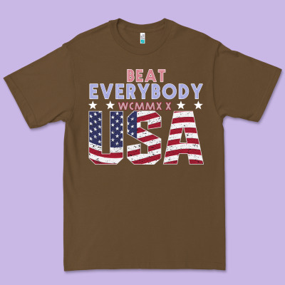 Usa Beat Everybody Premium Tee Designed By Bettercallsaul