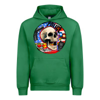 Emerald police skull and police equipment Urban Hoodie - AdoDesignShop