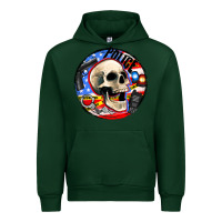 Forest Green police skull and police equipment Urban Hoodie - AdoDesignShop