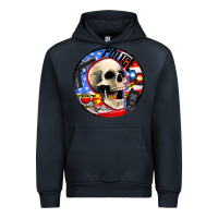 Navy police skull and police equipment Urban Hoodie - AdoDesignShop