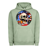 Police Skull And Police Equipment Urban Hoodie | Teevron