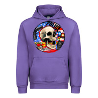 Tulip police skull and police equipment Urban Hoodie - AdoDesignShop