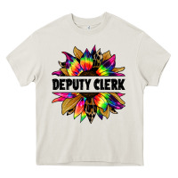Cream deputy clerk tie dye sunflower Heavy Core Tee - Jasminsmagicworld