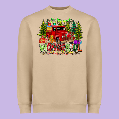 It's The Most Wonderful Time Of The Year Heavyweight Sweatshirt Designed By Cowhidedigitalart