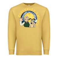 Antique Gold everybody knows the moons made of cheese! Premium Sweatshirt - trangStudio
