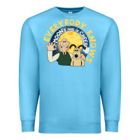 Ocean Blue everybody knows the moons made of cheese! Premium Sweatshirt - trangStudio