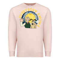 Pale Pink everybody knows the moons made of cheese! Premium Sweatshirt - trangStudio